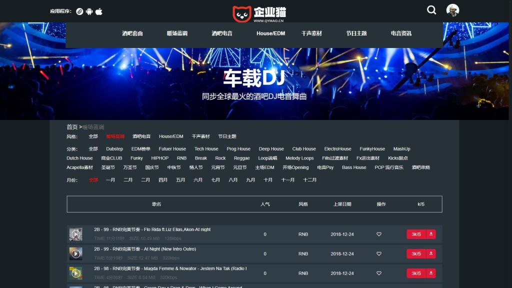 图片[2]-数易DJ舞曲音乐下载资源站系统