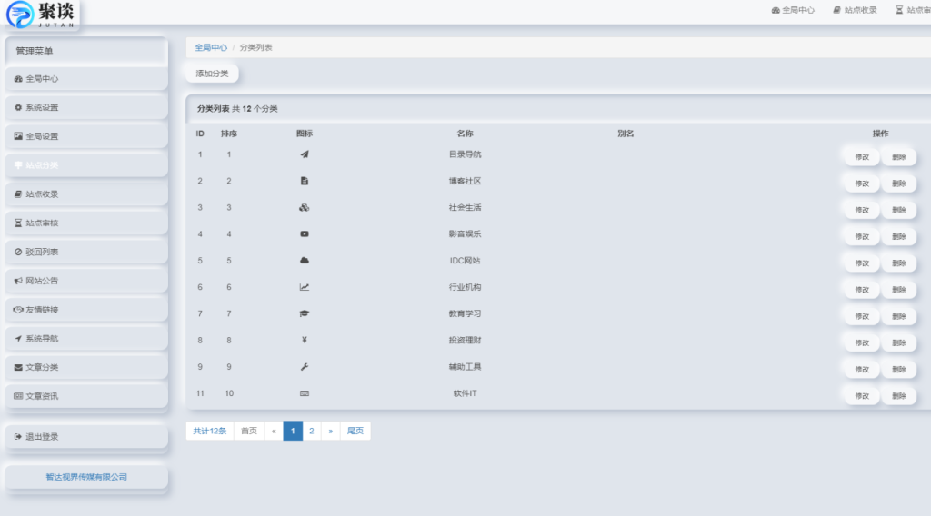 图片[2]-聚谈导航系统源码 Pro版 | 网址导航系统 二次开发美化-无名博客
